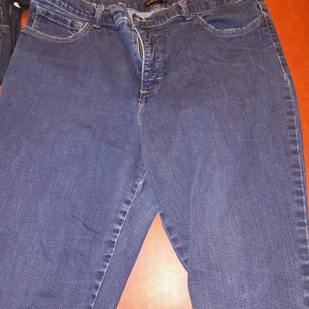 Lee Classic Fit Straight Leg Blue Jeans